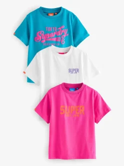 Superdry Rose - Lot de 3 t-shirts