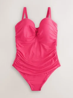 Next Rose - Maillot de bain bandeau à armatures F-K Ultimate Support Tummy Control