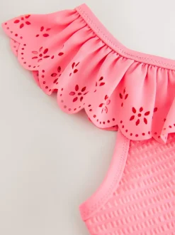 Next Rose - Maillot de bain brodé à volants (3-16ans) Clearance