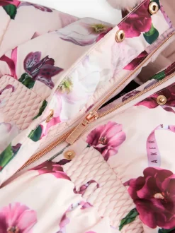 Baker by Ted Baker Rose - Manteau à ourlet boule résistant à la douche