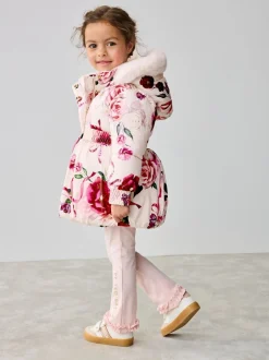 Baker by Ted Baker Rose - Manteau à ourlet boule résistant à la douche