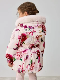 Baker by Ted Baker Rose - Manteau à ourlet boule résistant à la douche
