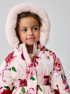 Baker by Ted Baker Rose - Manteau à ourlet boule résistant à la douche