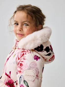 Baker by Ted Baker Rose - Manteau à ourlet boule résistant à la douche