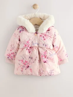 Next Rose - Manteau Bébé fleuri (0mois-2ans) Discount