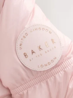 Baker by Ted Baker Rose - Manteau rembourré festonné imperméable avec sac amovible Hot
