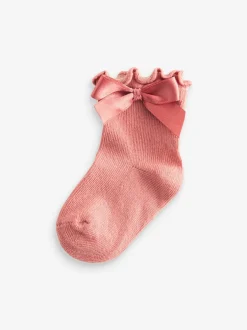Next Rose - Nœud Bébé Chaussettes 5 Lot (0mths-2yrs) Sale