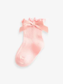 Next Rose - Nœud Bébé Chaussettes 5 Lot (0mths-2yrs) Sale