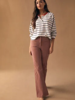 Next Rose - Pantalon bootcut en velours Hot