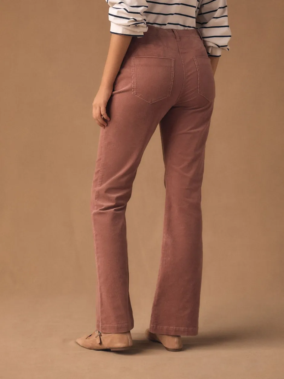 Next Rose - Pantalon bootcut en velours Hot