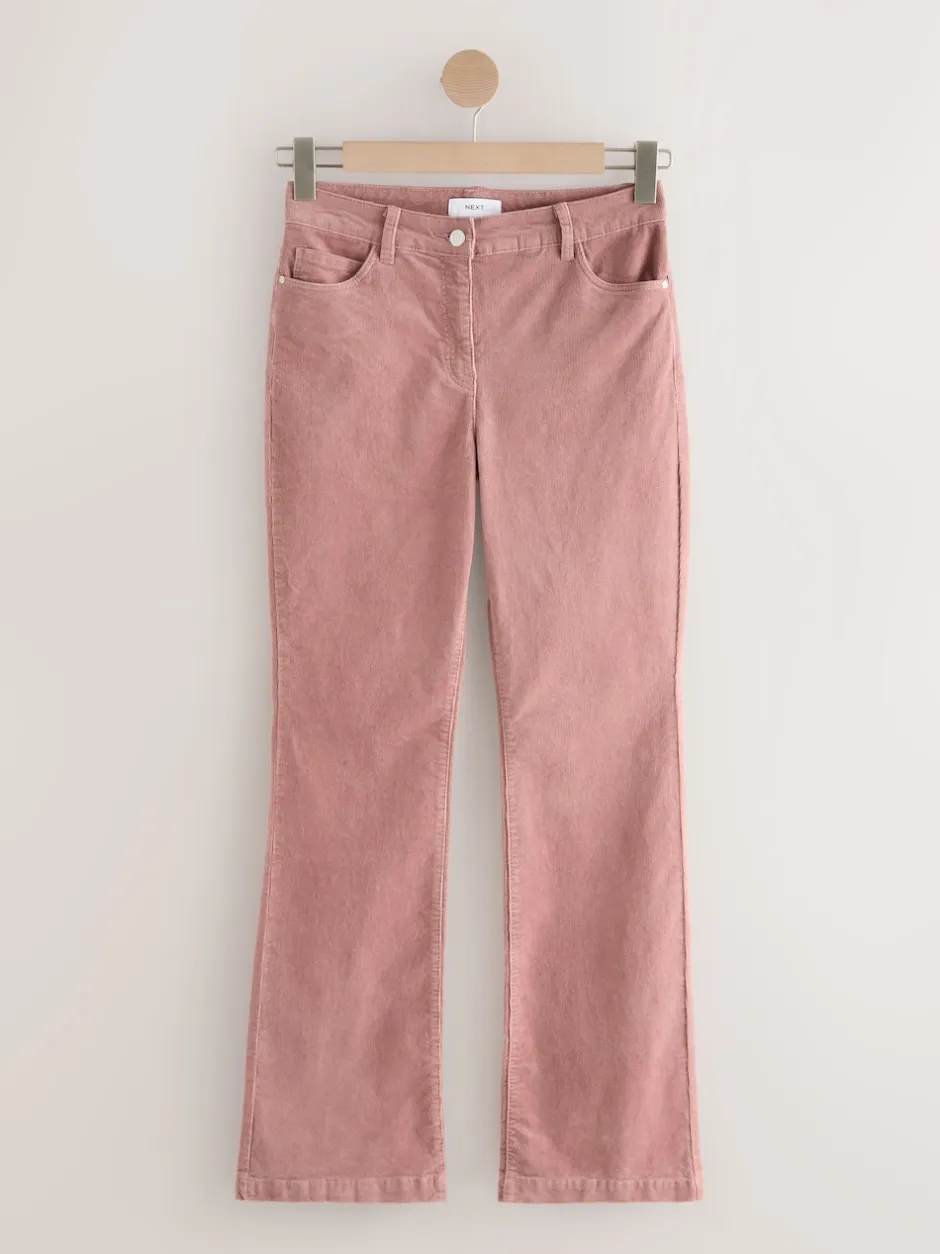 Next Rose - Pantalon bootcut en velours Hot