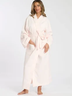 Loungeable Rose - Peignoir gaufré 100% coton New