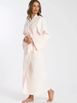 Loungeable Rose - Peignoir gaufré 100% coton New