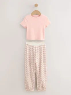 Next Rose à petites fleurs - Lot de 3Joggings pyjama (3-16ans) Hot