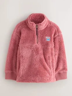 Superdry - Polaire quart zippée Rose Online
