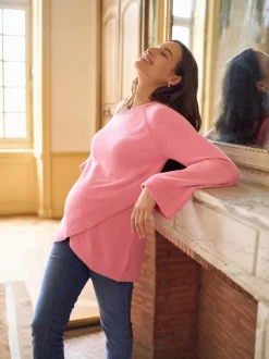 Seraphine Rose - Pulls Grossesse et Allaitement en Coton croisé New