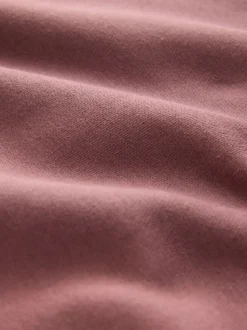 Next - Quart de zip - Sweat-shirt en jersey riche en coton Rose Online