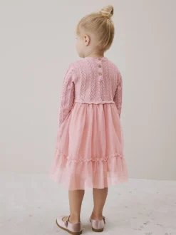 Next Rose - Robe d’occasion en maille (3mois à10ans) Online