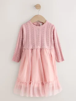 Next Rose - Robe d’occasion en maille (3mois à10ans) Online