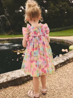 Next Rose - Robe en maille à épaules volantées (3mois7ans) Clearance