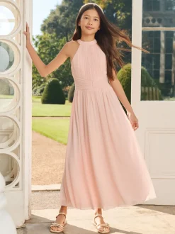 Lipsy Rose - Robe grande occasion plissée à dos nu (5-16ans) Hot