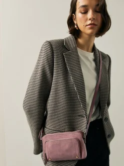 Next Rose - Sac à bandoulière en faux daim à double fermeture éclair Hot