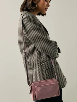 Next Rose - Sac à bandoulière en faux daim à double fermeture éclair Hot