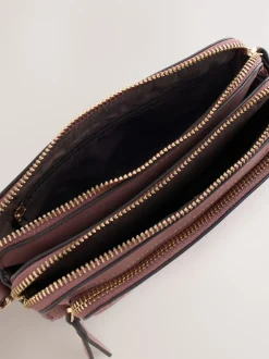 Next Rose - Sac à bandoulière en faux daim à double fermeture éclair Hot