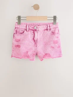 Next Rose - 100Shorts en coton % Frayed Edge Distressed (3-16yrs) Clearance