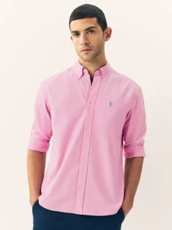 Next - Slim Fit (Slim Fit) - Chemise Oxford à manches longues Rose Online