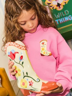 Eleanor Bowmer Rose - Sweat-shirt graphique oversize à col rond Outlet