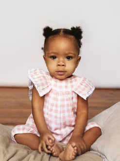 The Little Tailor Rose - Bébé Muslin 100% Coton Combinaison Sale