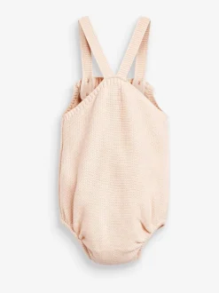 The Little Tailor Rose - Barboteuse Bébé en tricot 100% coton Outlet