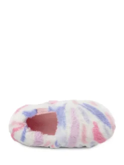 Totes Rose - Vert Short Full Back Fleece Winter Slippers New