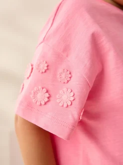 Next Rose - T-shirt 100% coton Daisy à manches courtes (3mois-7ans) New