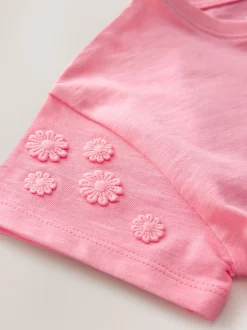 Next Rose - T-shirt 100% coton Daisy à manches courtes (3mois-7ans) New
