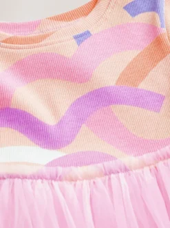 Next Rose arc-en-ciel - Robe de soirée en maille (3mths-7yrs) New