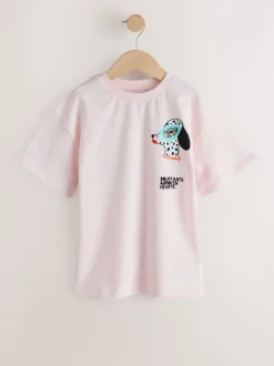 Next Rose avec chien - T-shirt Kendra Dandry oversize (3-16ans) New