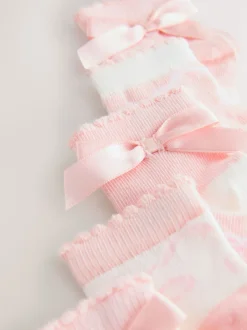 Baker by Ted Baker Rose avec nœud - Lot de 5 chaussettes fille Online