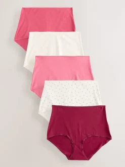 Next - Culotte en coton riche 5 Pack Rose baie Outlet