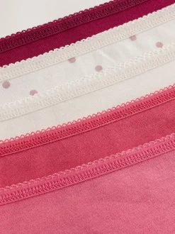 Next - Culotte en coton riche 5 Pack Rose baie Outlet
