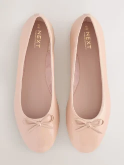 Next Rose blush verni - Ballerines à bout rond Sale