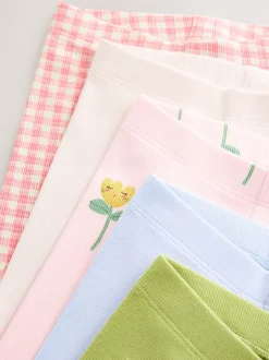 Next Rose clair - Lot de 5 leggings côtelés (3mois-7ans) Online