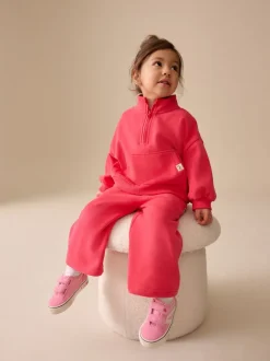 Next - Sweat-shirt à col zippé (3mois-7ans) Rose corail Online