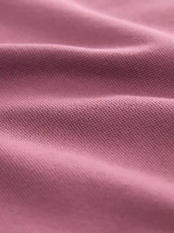 Next - Ajustement régulier - Polo Manches courtes Pique Rose Damas Online