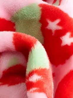 Eleanor Bowmer Rose et vert - Peignoir en polaire imprimé léopard Clearance