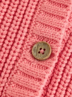 Next Rose fraise - Cardigan à dos brodé bébé (0mois-2ans)