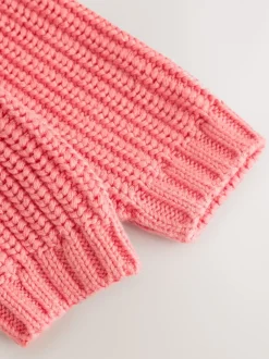 Next Rose fraise - Cardigan à dos brodé bébé (0mois-2ans)