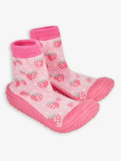 Jojo Maman Bébé Rose fraise - Chaussettes de chaussons d’extérieur d’intérieur Sale