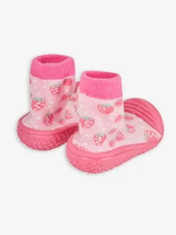Jojo Maman Bébé Rose fraise - Chaussettes de chaussons d’extérieur d’intérieur Sale